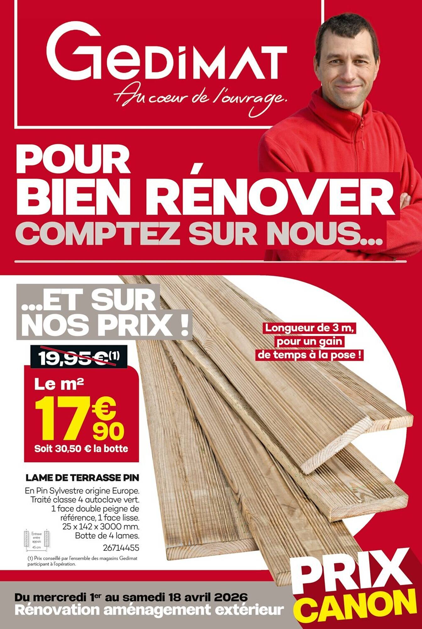 Gedimat Catalogue Du 01/04/2026 au 18/04/2026