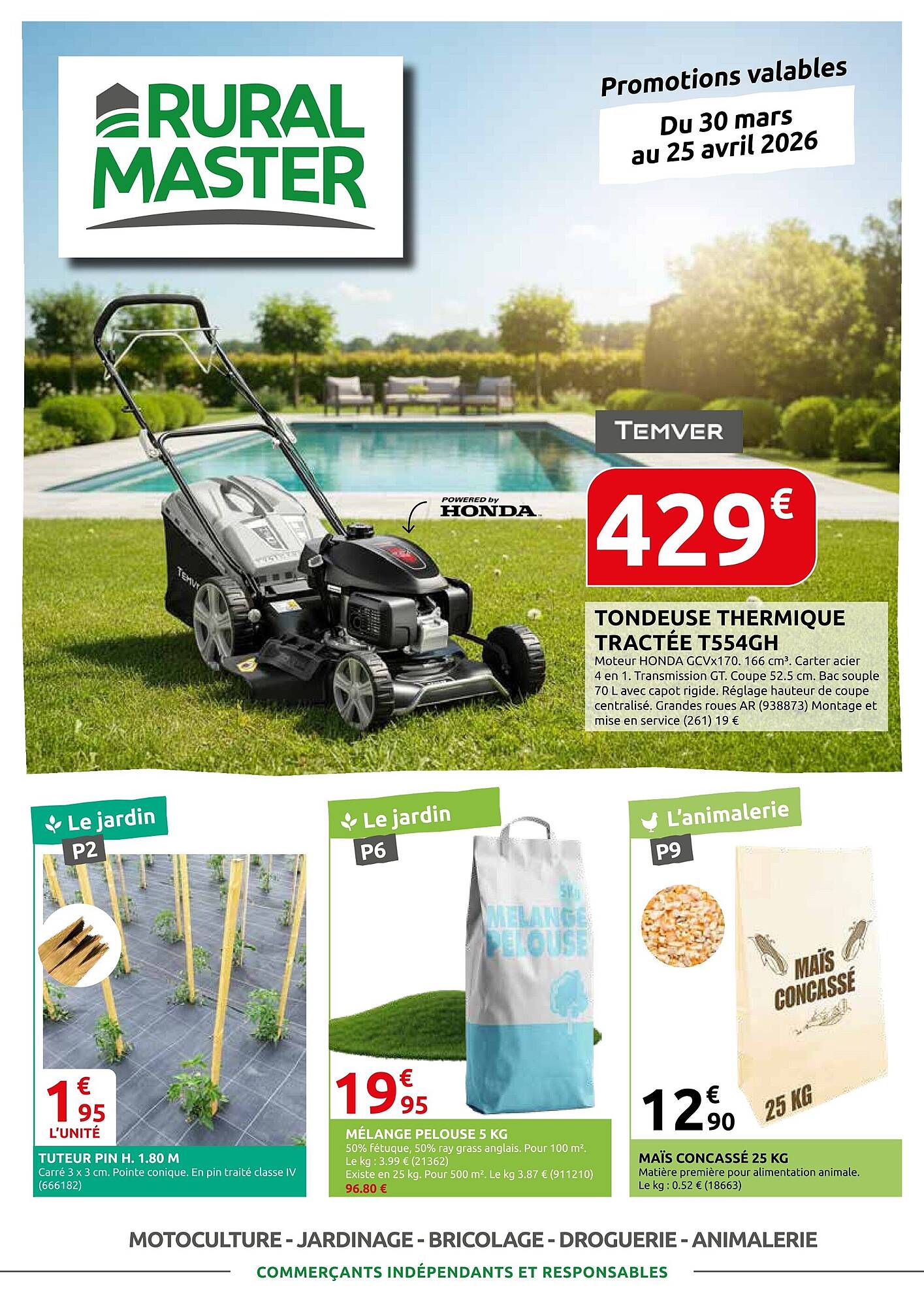 Rural Master Catalogue Du 01/04/2026 au 25/04/2026