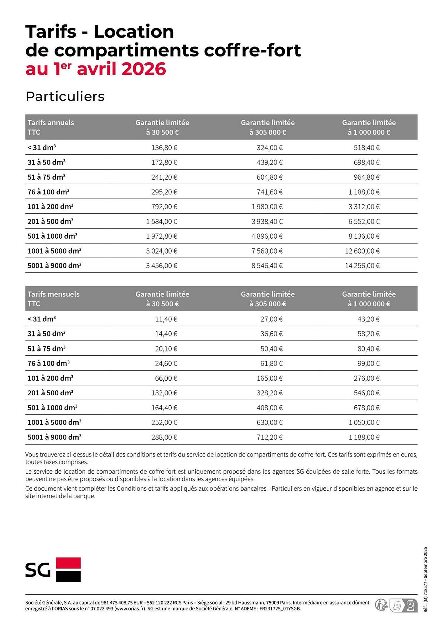Société Générale Catalogue Du 01/04/2026 au 31/12/2026