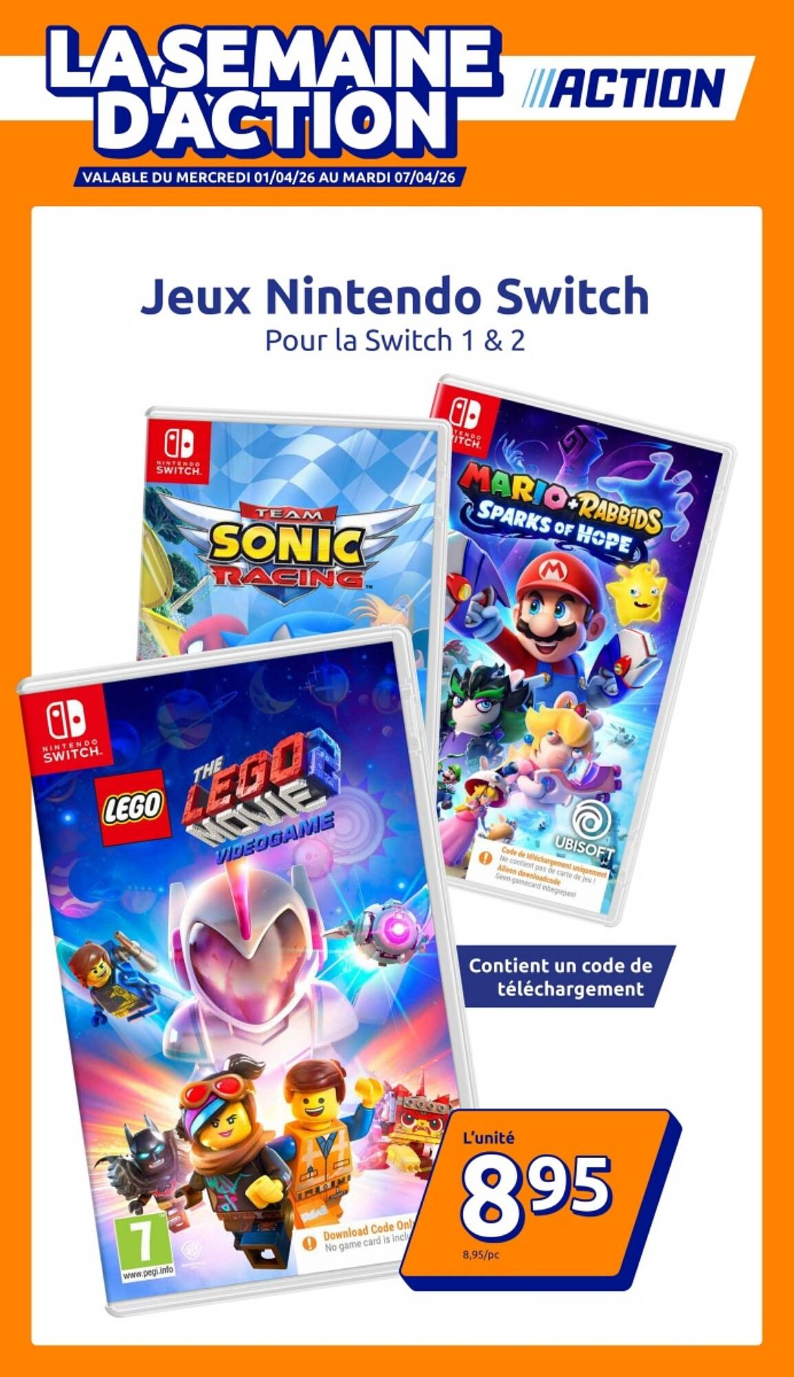 Action Catalogue Du 01/04/2026 au 07/04/2026