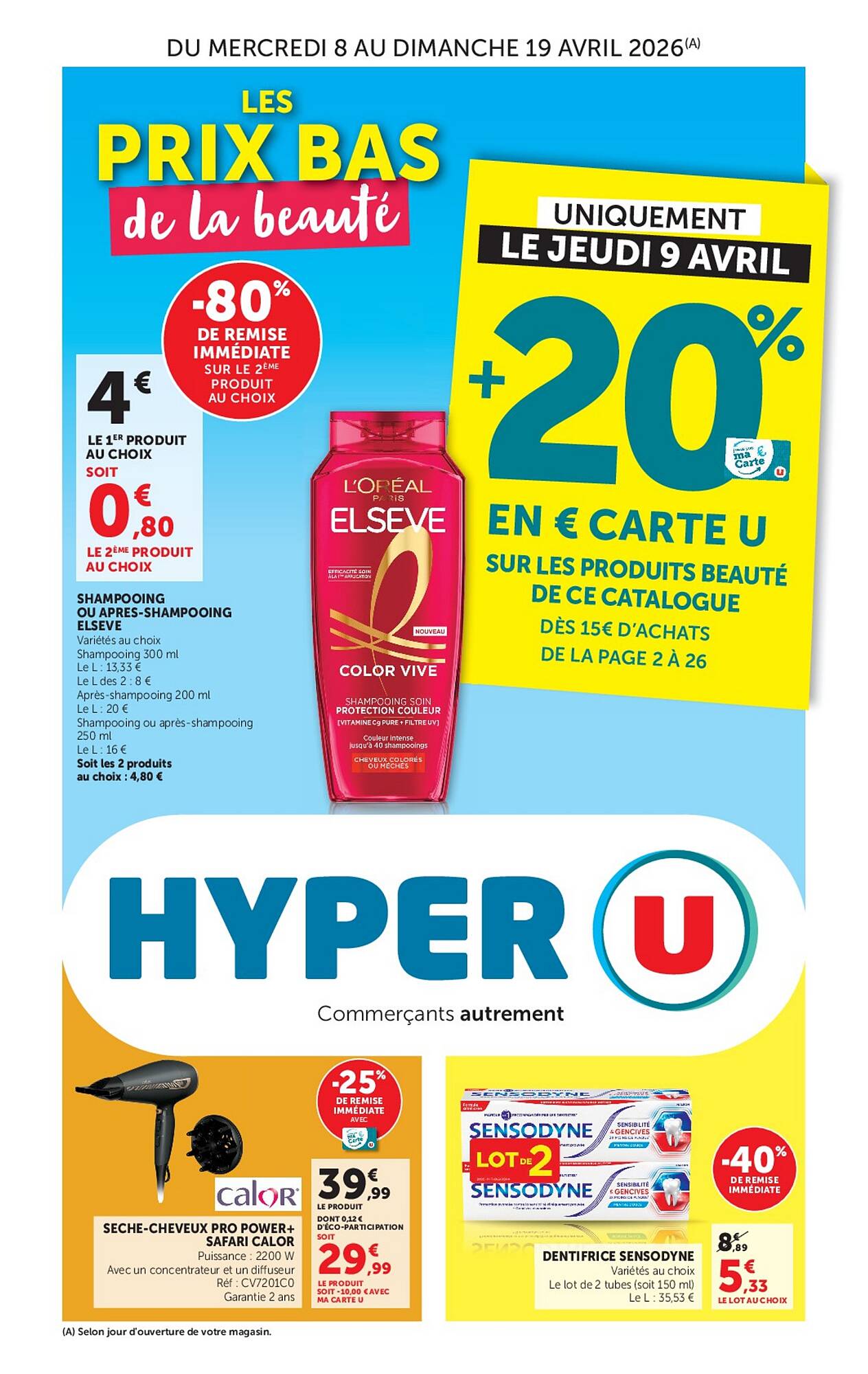 Hyper U Catalogue Du 08/04/2026 au 19/04/2026