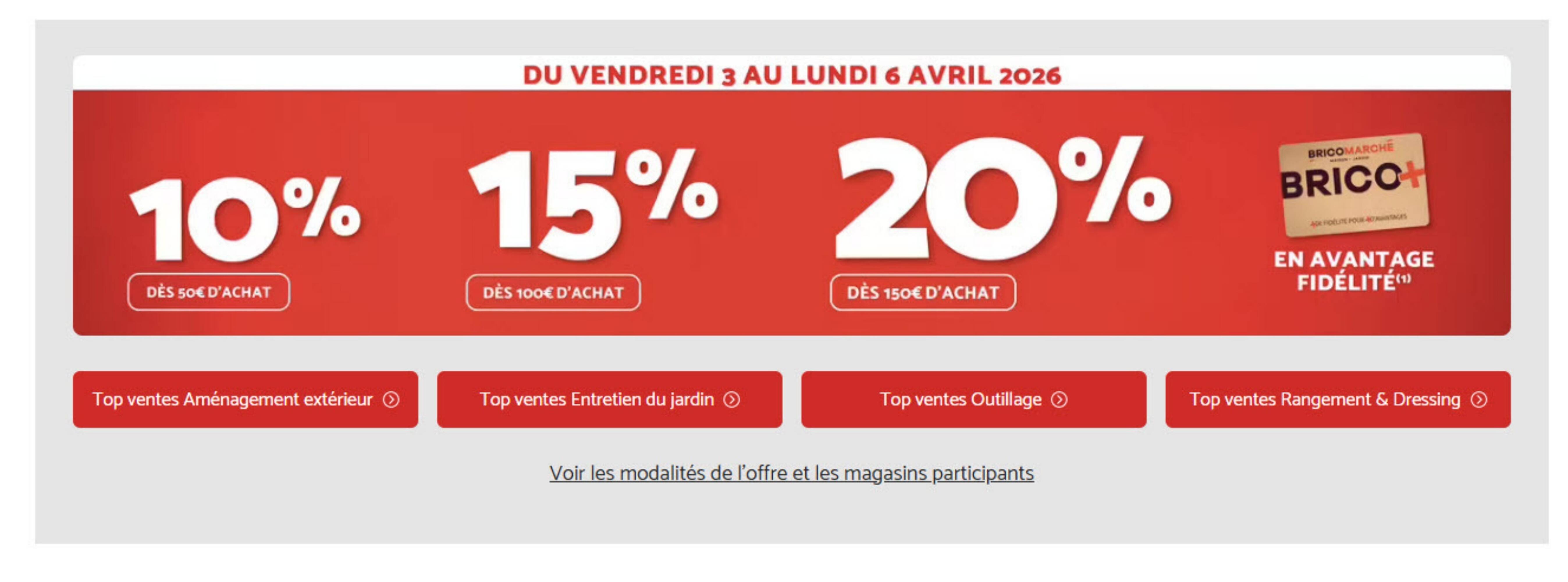 Bricomarché Catalogue Du 03/04/2026 au 06/04/2026